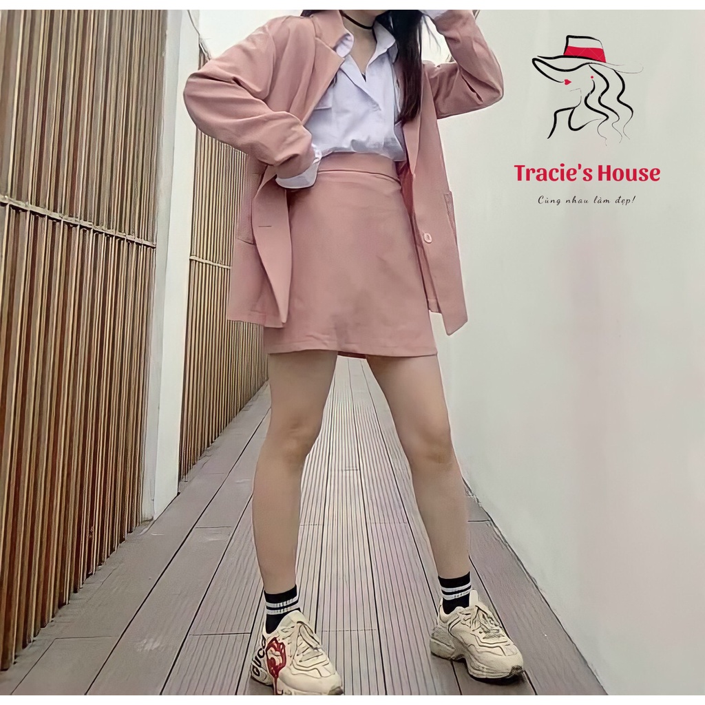 Set vest nữ (Áo vest mix chân váy) phong cách Hàn Quốc, trẻ trung cá tính | BigBuy360 - bigbuy360.vn
