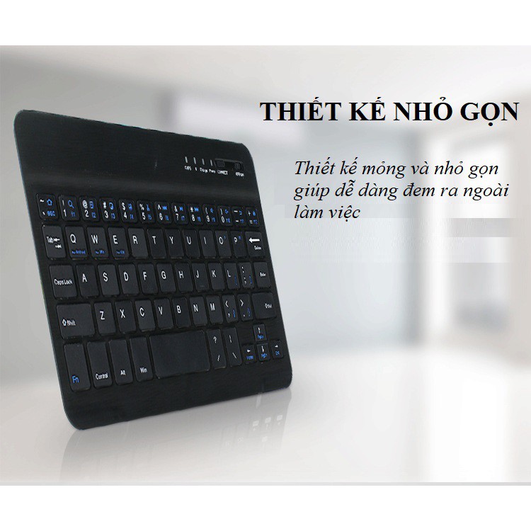 Bàn Phím Không Dây Huqu F8S -Kết Nối Bluetoth Nhanh .