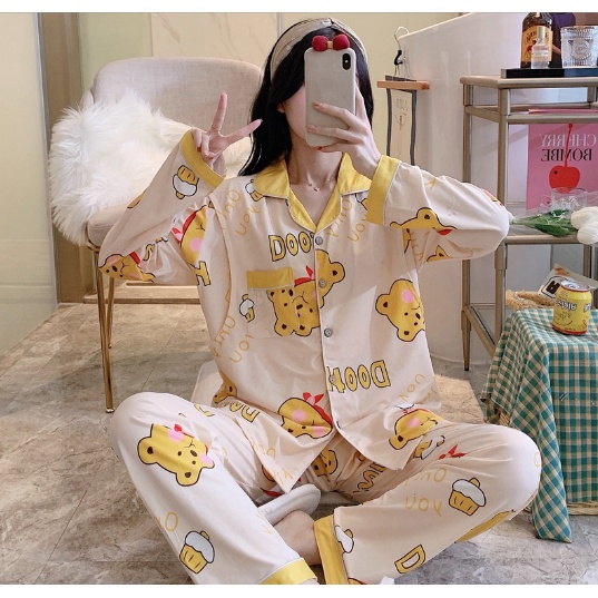 Bộ đồ bầu mặc nhà, Đồ bộ sau sinh cho bé bú ti Pijama, pizama, pyjama HÀNG Quảng Châu Loại 1 đẹp Bigsize giá rẻ