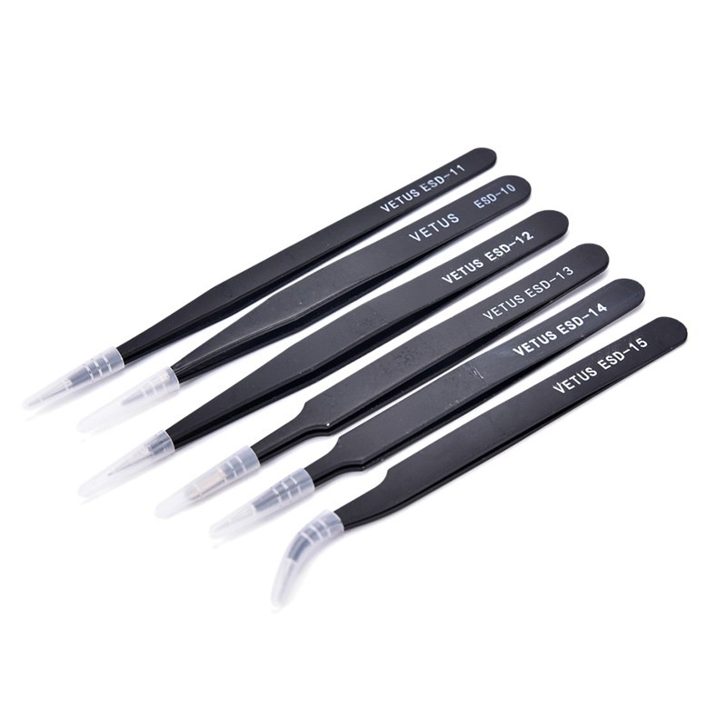 Set 6 Nhíp Inox Chống Tĩnh Điện Chuyên Dụng
