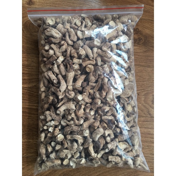 Chân nấm hương khô hàng Việt (Loại 1 Dài, Thơm, Trắng)
