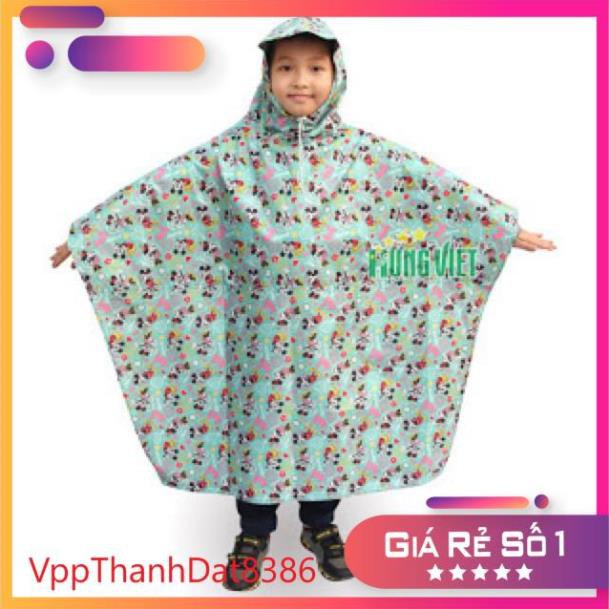 (Sale) Áo mưa trẻ em vải dù chống rách cao cấp