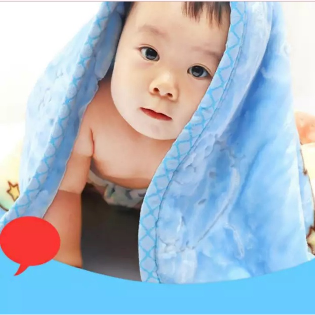Chăn băng lông , chăn nhung họa tiết hình thú cho bé kt 100x120cm cực mềm mịn