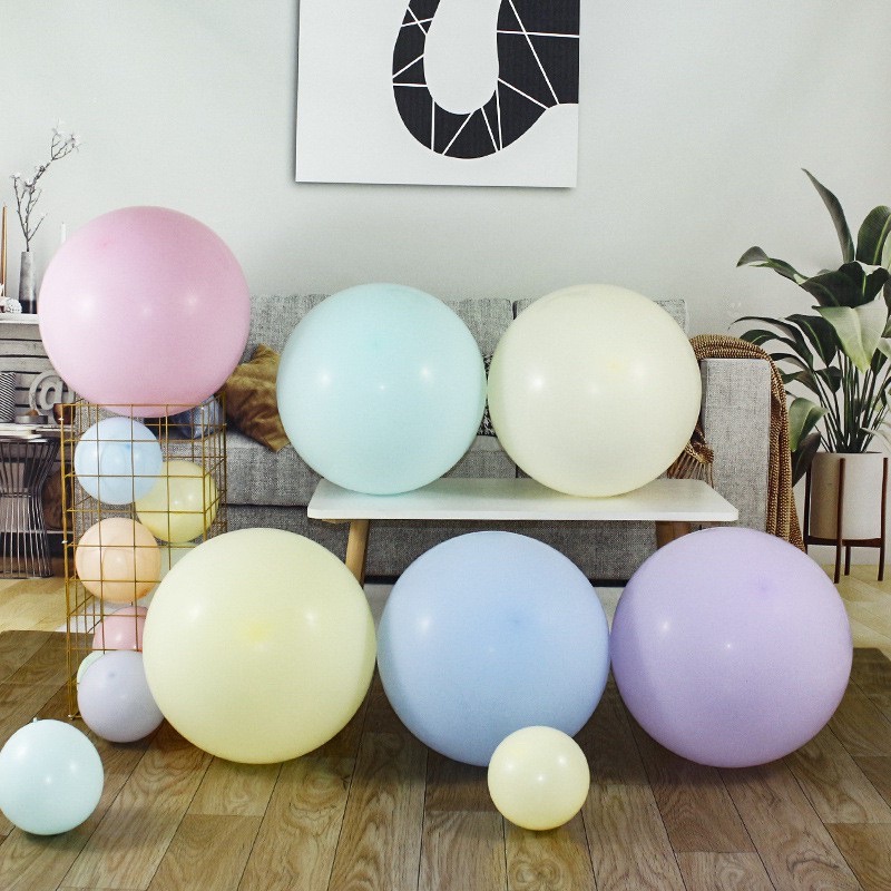 Bóng bay size đại 18inch màu pastel trang trí sinh nhật, trang trí sự kiện