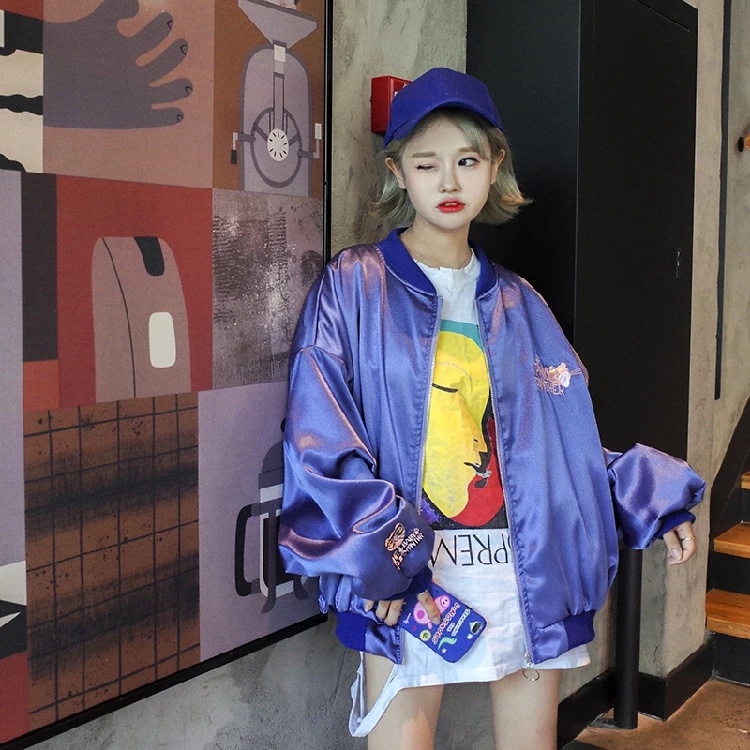 Áo khoác bóng chày MMIOT hip hop thêu hình yokosuka thời trang mùa hè dành cho nữ