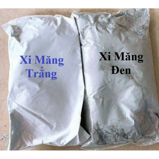 2.2kg xi măng đen và 1.2kg xi măng trắng