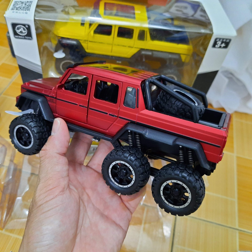 Mô hình xe ô tô Mercedes-Benz G63 AMG 6x6 Offroad bằng hợp kim tỉ lệ 1:32 xe ô tô đồ chơi trẻ em