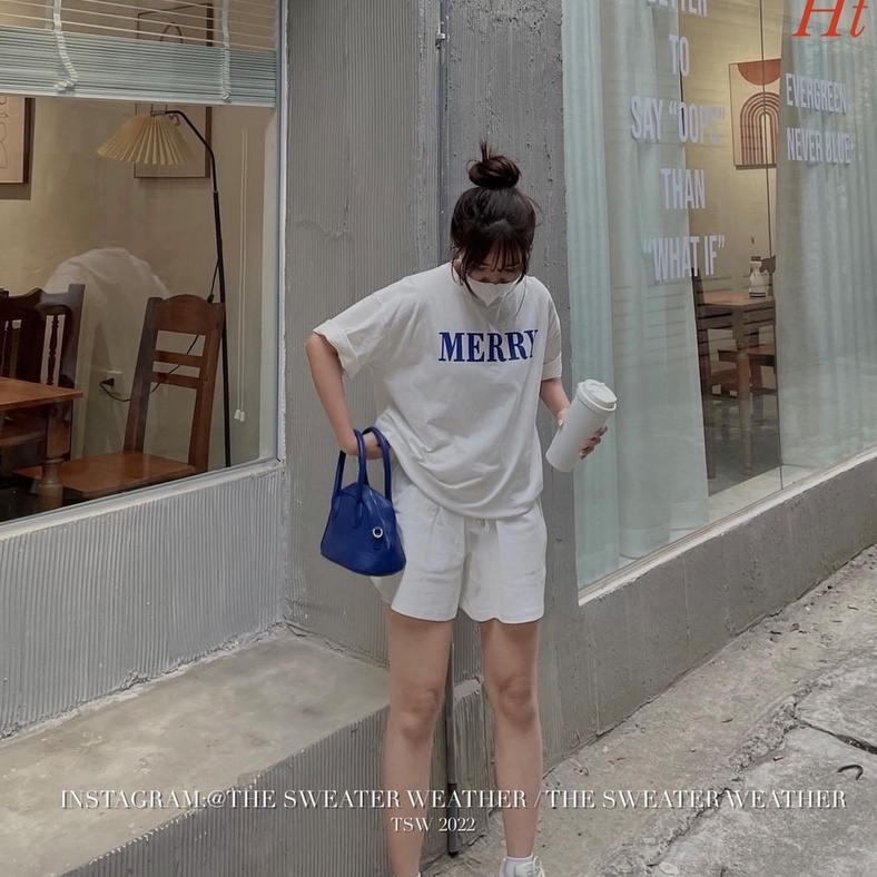 Sét quần áo cộc nữ MERY - Bộ đùi mặc nhà nữ mùa hè đồ bộ Unisex siêu xinh - KimDung Fashion Store