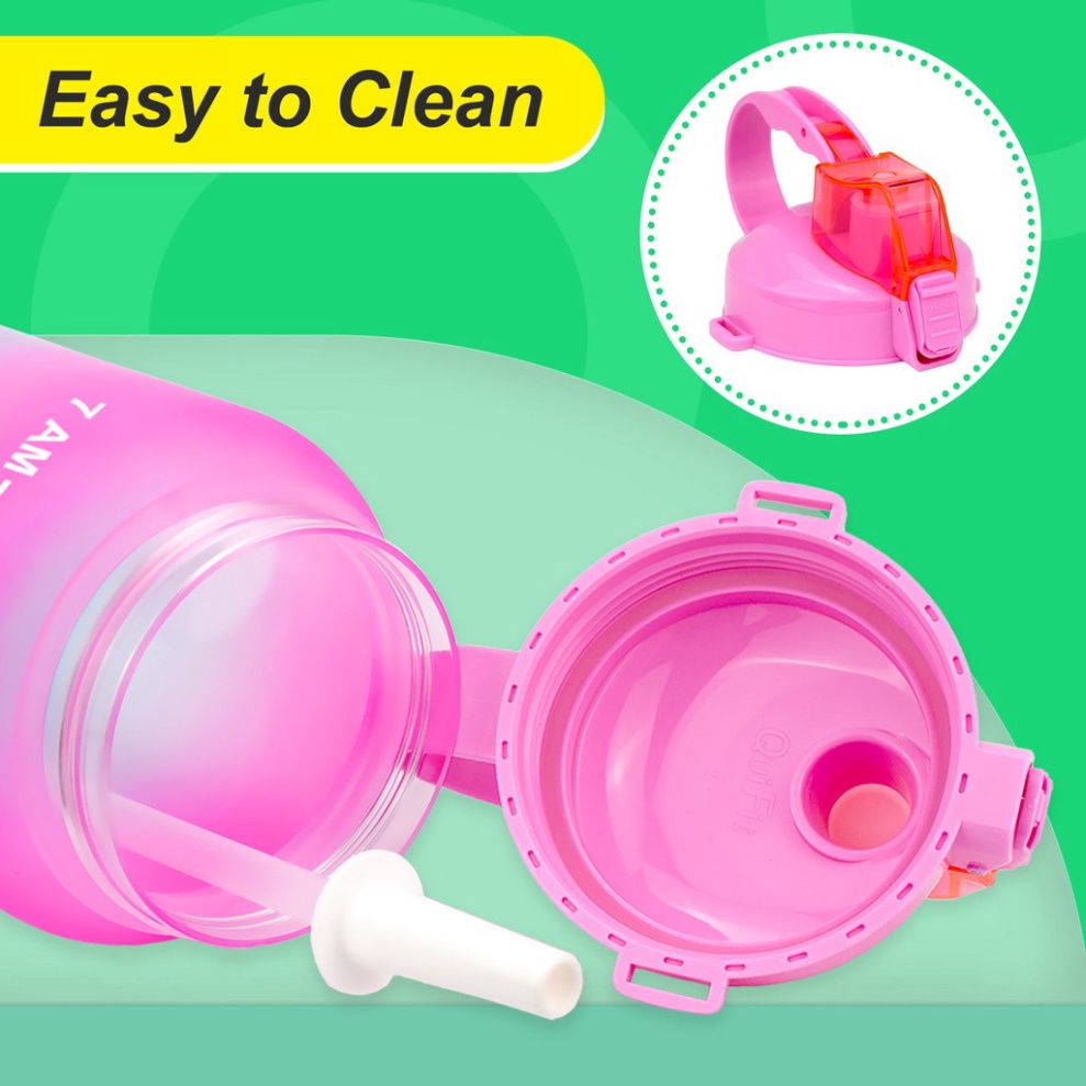 Giày thể thao 2.0L / 64 Oz với ống hút và đánh dấu thời gian cấp BPA free - Hàng mới về