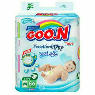 Bỉm quần/dán Goon Thái đủ size M60/L48/XL42/XXL34/M66/L56/XL50