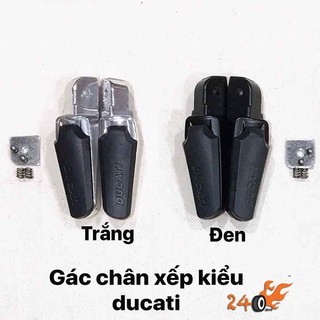 GÁC CHÂN XE MÁY KIỂU DUCATI - ĐEN