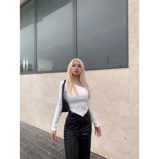 Set katy top và quần dài da vân trơn