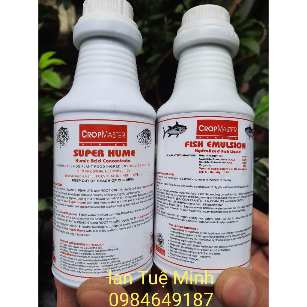 Phân bón Lá Humic SUPER HUME Chai 250ml của Mỹ