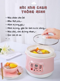 NỒI NẤU CHÁO CHẬM, HẦM CHẬM THÔNG MINH LOTOR 2L