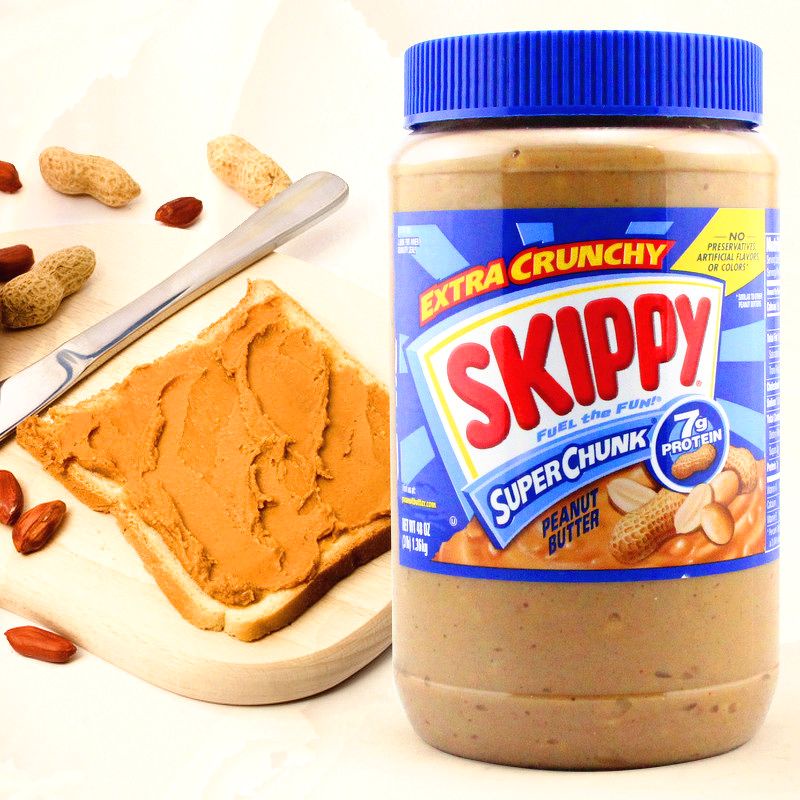 [ hàng mỹ] Bơ lạc (đậu phộng) Skippy Peanut Butter Chunky 462g