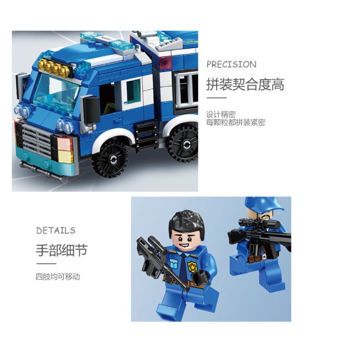 Đồ Chơi Trí Tuệ - Mô Hình Đồ Chơi Láp Ráp LEGO - Xe CẢNH SÁT