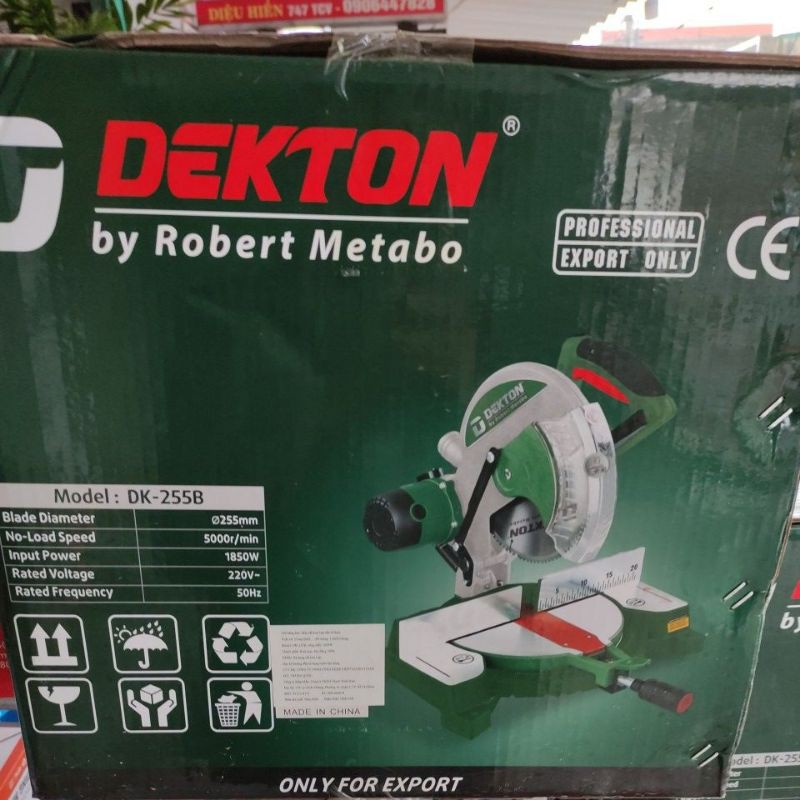 Máy cắt nhôm gỗ bàn 255mm DEKTON mới