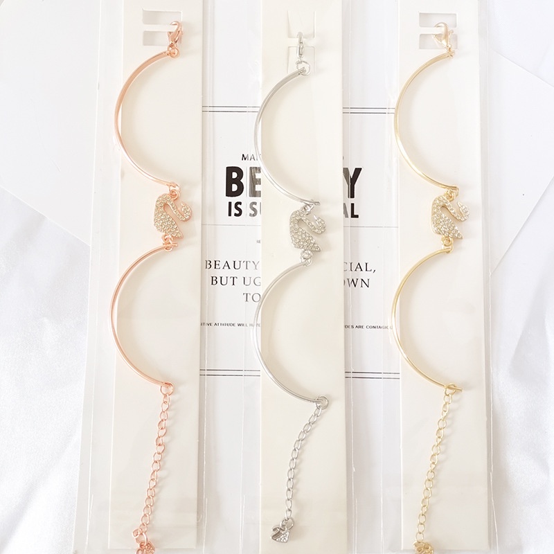 Vòng đeo tay YeYi hình thiên nga đính đá thời trang cao cấp