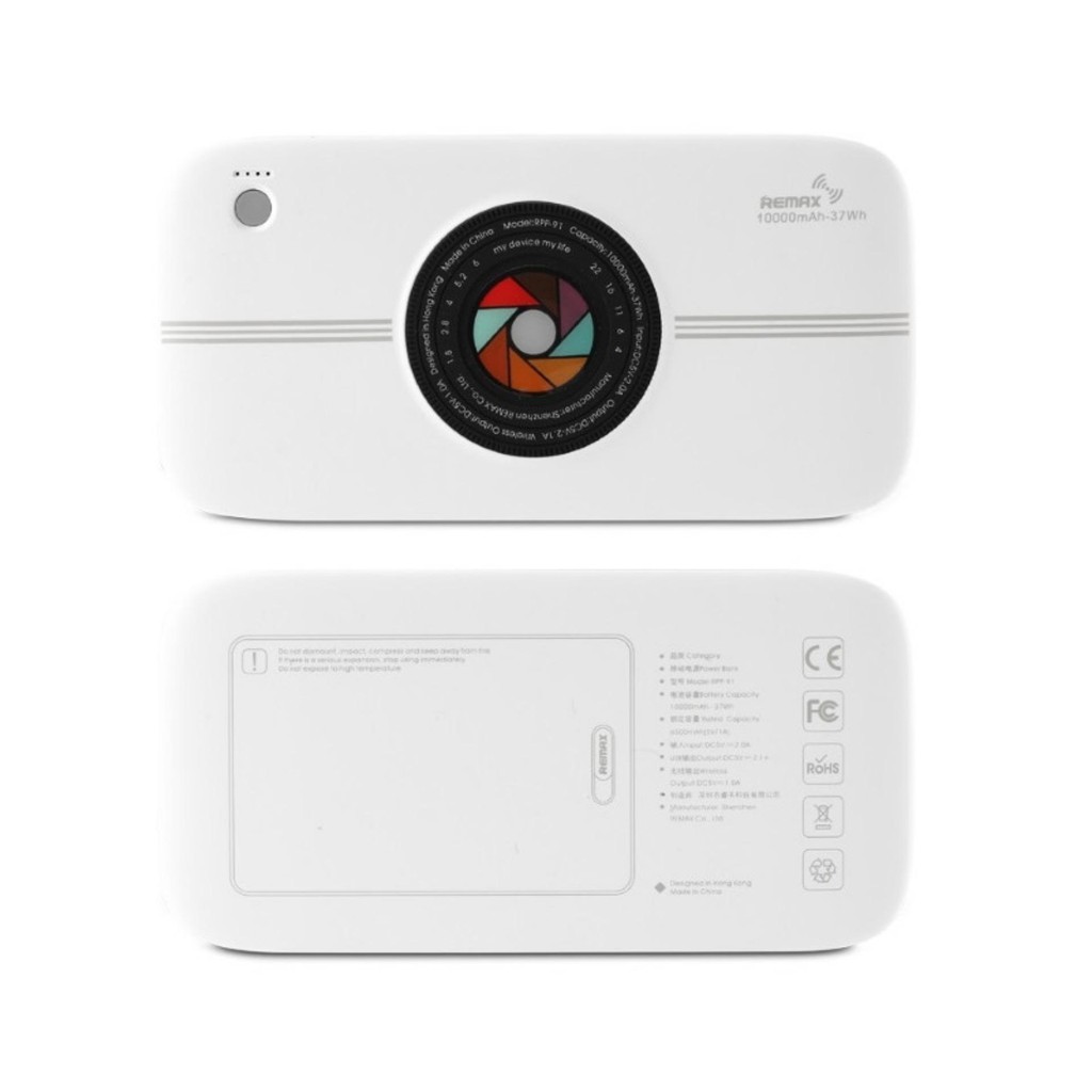 Pin dự phòng kiêm sạc không dây Remax RPP-91 10000mAh - Chính hãng - BH 1 đổi 1