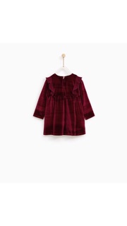 Váy nhung đỏ zara