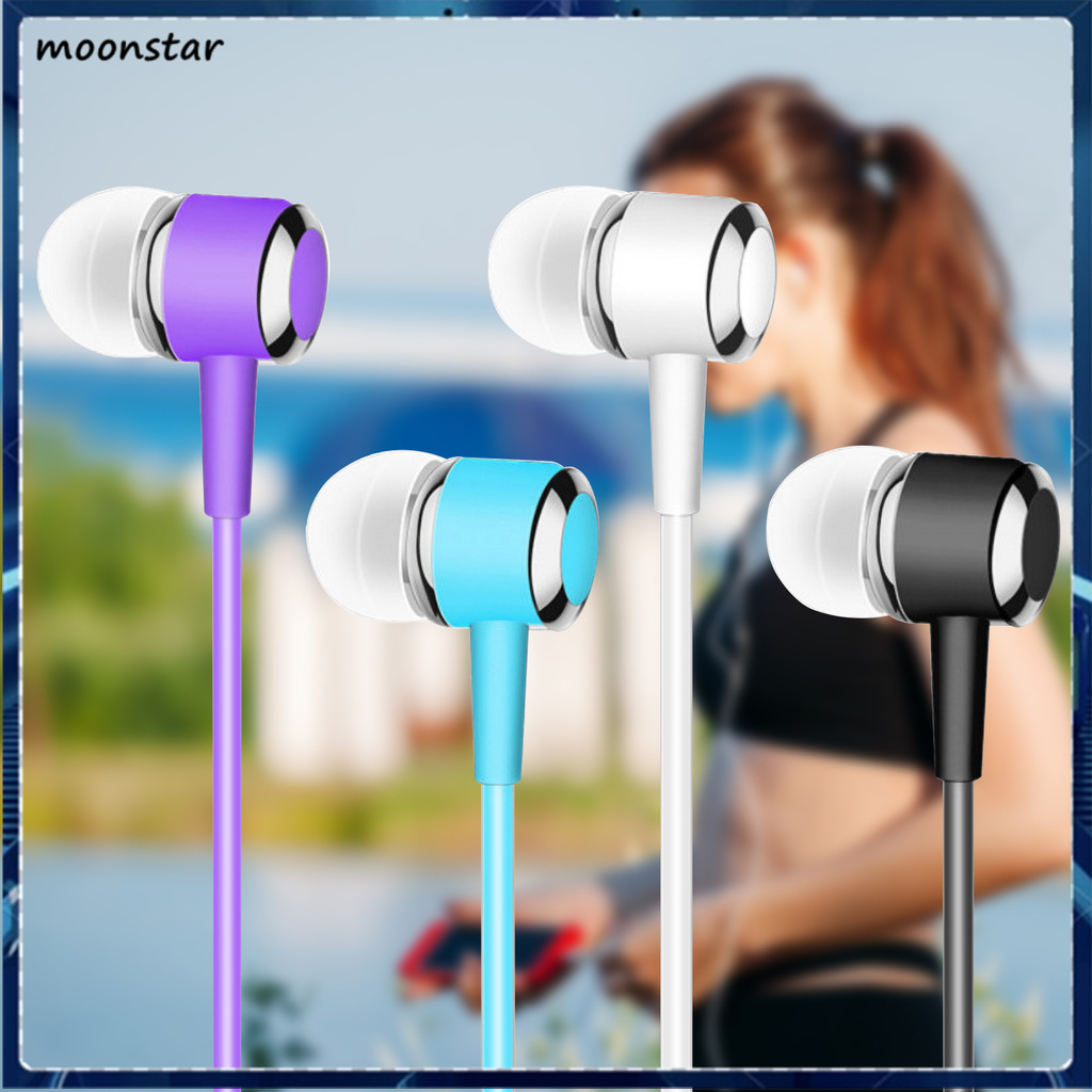 Tai Nghe Nhét Tai Jack 3.5mm Âm Thanh Siêu Trầm Chống Mồ Hôi