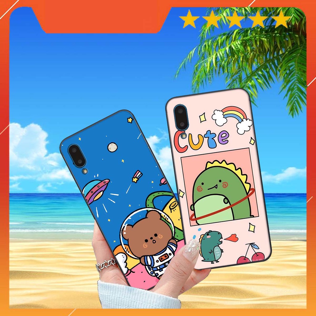 Ốp lưng Samsung A02 in hình khủng long , gấu nâu xinh xắn, siêu cute  mà còn vô cùng RẺ -ĐẸP