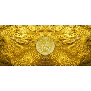 Tranh dán tường 3d vtc rồng ngọc lunawall-0029 kt 135 x 60 cm