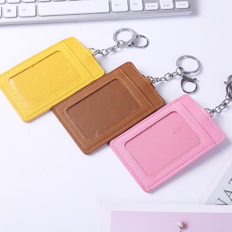 Móc Khóa Thẻ Da Cao Cấp Dọc Đựng Thẻ/ Card/ Tiền Nhiều Màu - Jerry