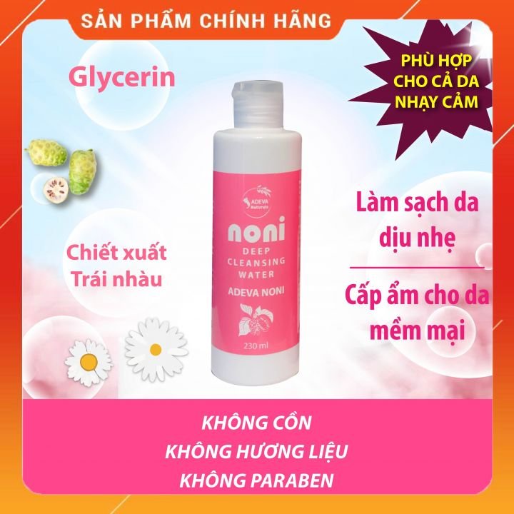 Nước tẩy trang Trái Nhàu dịu nhẹ sạch sâu