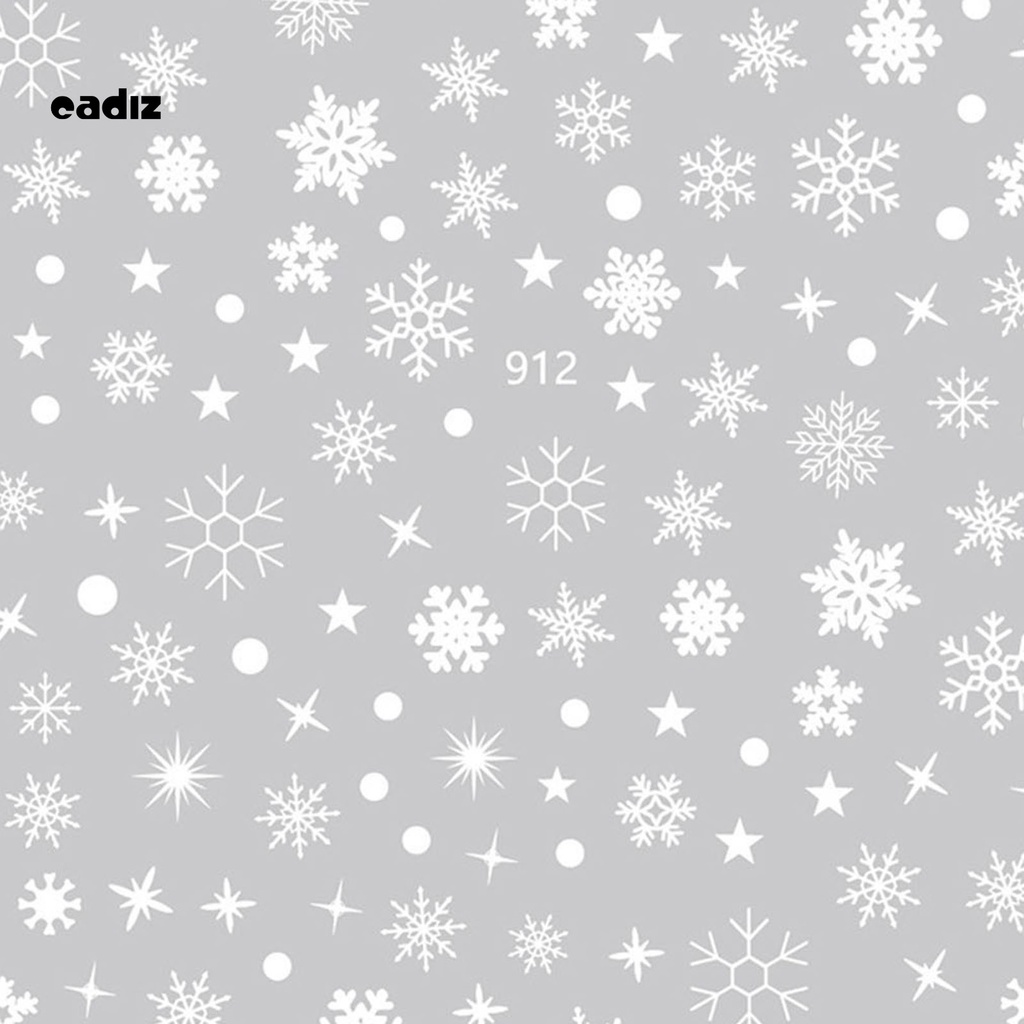 [Hàng mới về] Nhãn dán trang trí móng tay 3D hình hoa tuyết xinh xắn