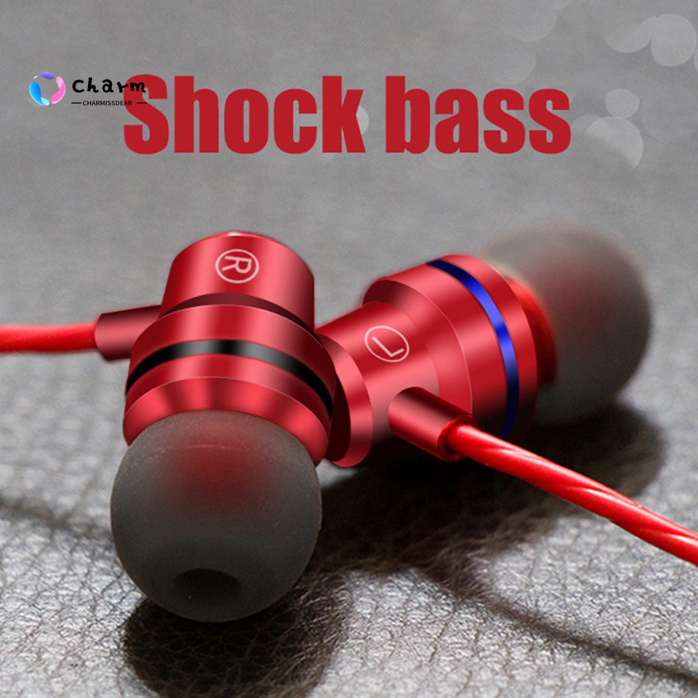 [CM] Availble 3.5mm Wired In-Ear Earphone Heavy Bass Stereo Volume Control Headphone with Mic