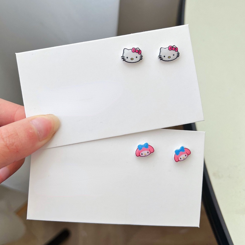 Plastic Needle Anime Earrings for Girls New Cute Cartoon Anime Earrings Jewelry Student Cartoon Earrings Earrings Hypoallergenic Earrings