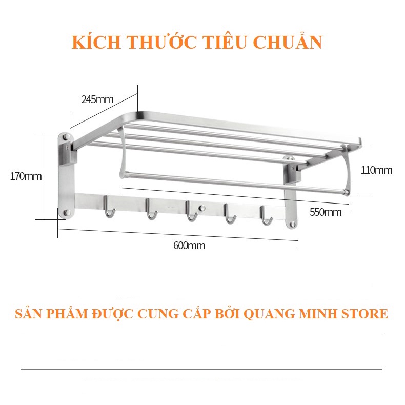 [GIÁ XƯỞNG] Giàn vắt khăn inox sus 304