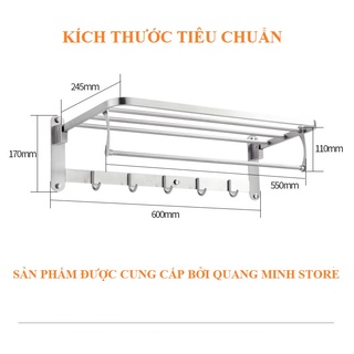 [GIÁ XƯỞNG] Giàn vắt khăn inox sus 304 Chân đặc