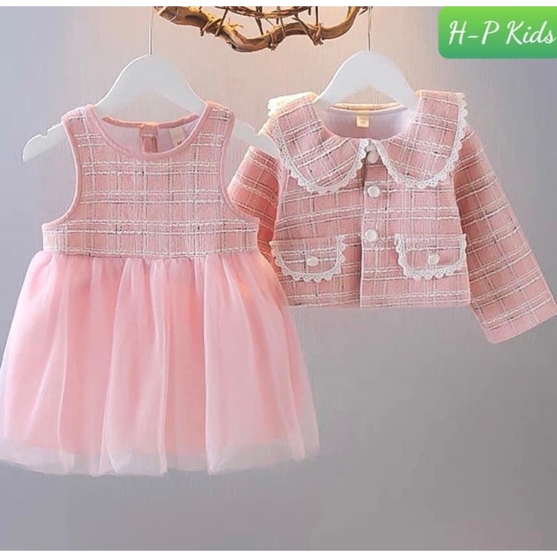 SÉT VÁY DẠ BÉ GÁI SIÊU CƯNG 2 CHI TIẾT DA1