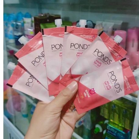 Combo 6 Gói Kem Pond's Nội Địa Thái Dưỡng Da Trắng Hồng Rạng Rỡ 7gr/gói