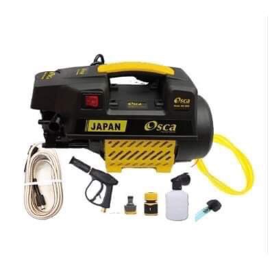 Máy rửa xe gia đình -oska japan -.2500W. dây 15m .đầy đủ phụ kiện tặng thêm bình tạo bọt tuyết.