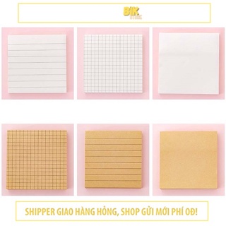 Giấy ghi chú note caro cute nhiều màu vàng dán dễ nhớ sticky note - VPPGC20