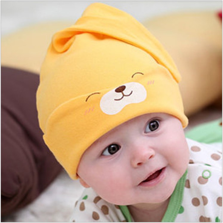 Mũ Cotton 2 Lớp Hình Gấu Cho Bé Ấm Áp Ngộ Ngĩnh Goodbabyvn