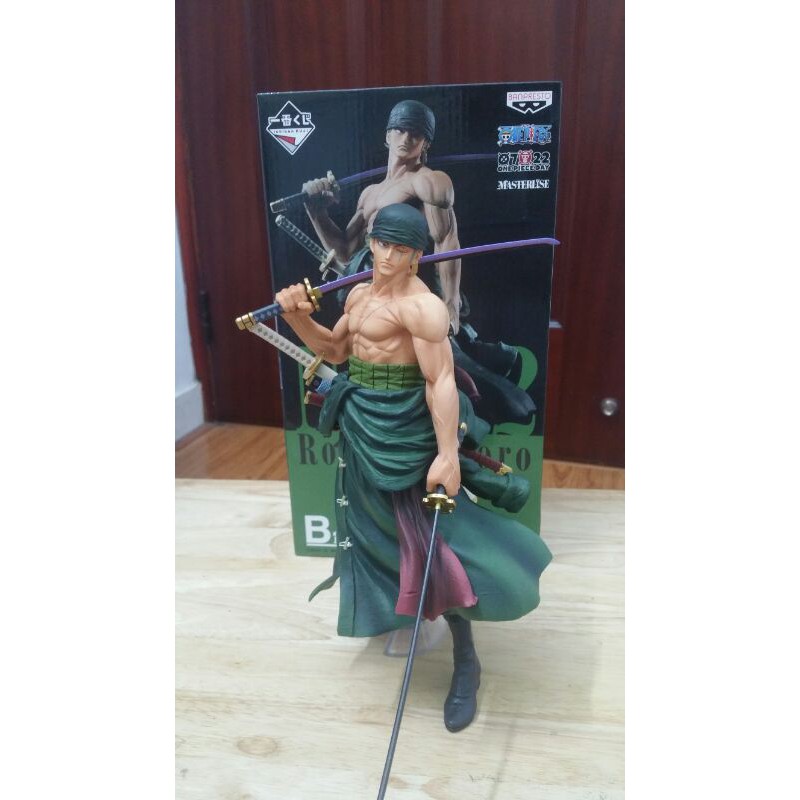 Mô hình one piece (zoro cao 26cm ) hàng real , full box