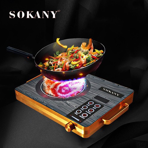 Bếp hồng ngoại Sokany cao cấp công suất 2200W 2 vòng nhiệt tiết kiệm điện!