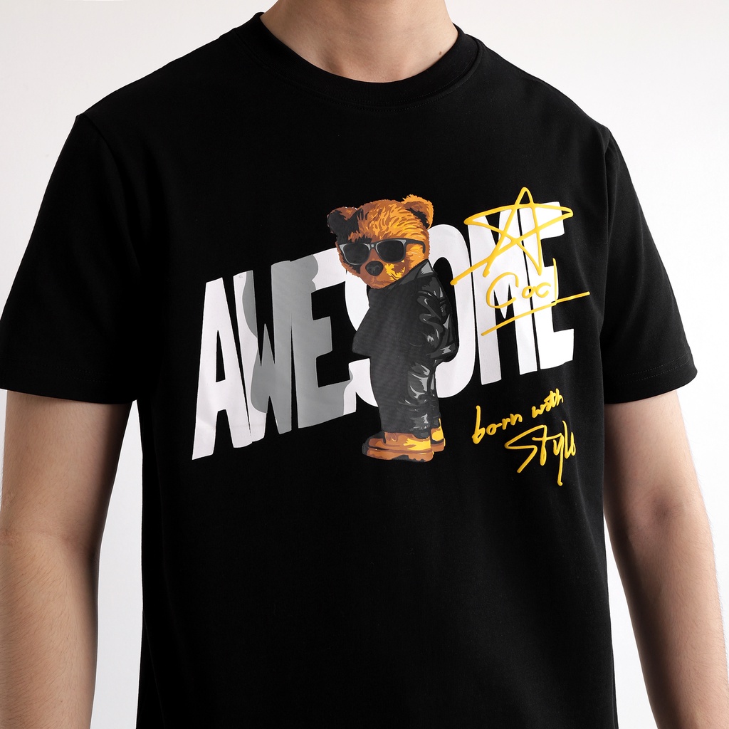 Áo Thun Nam Tay Ngắn ICONDENIM Regular Awesome ATID0099