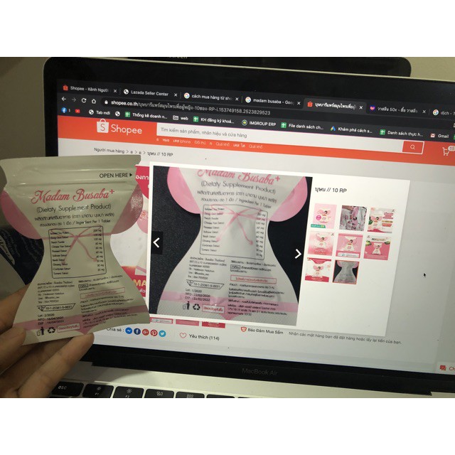 [SỈ 100 Gói] Madam Busaba Thái Lan Chính Hãng, Gói 7v