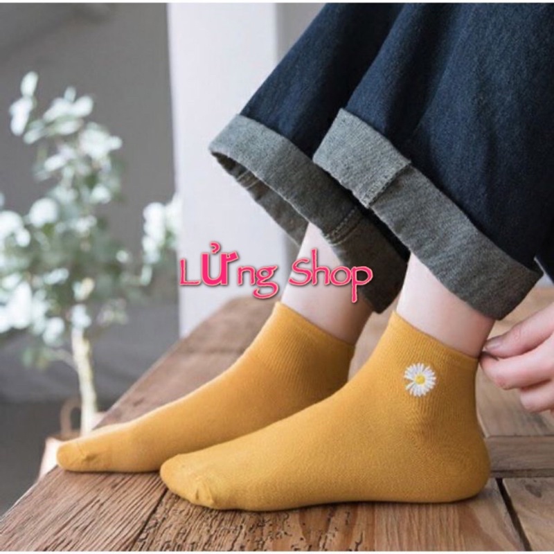 Combo 2 Đôi Tất Nữ Hoa Cúc