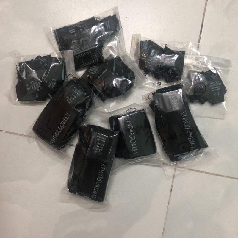 Set 20-50 Nhãn Cổ Hiệu Cynthia Rowley / Size S/M/L/XL Hàng Công Ty