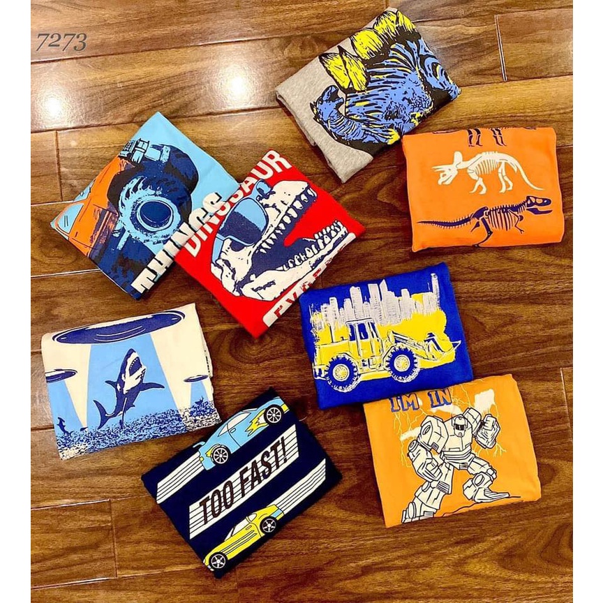 Bộ GAP đại bé trai/ Bộ bé trai tay dài size đại chất cotton in hình sắc nét - 8 mẫu mới