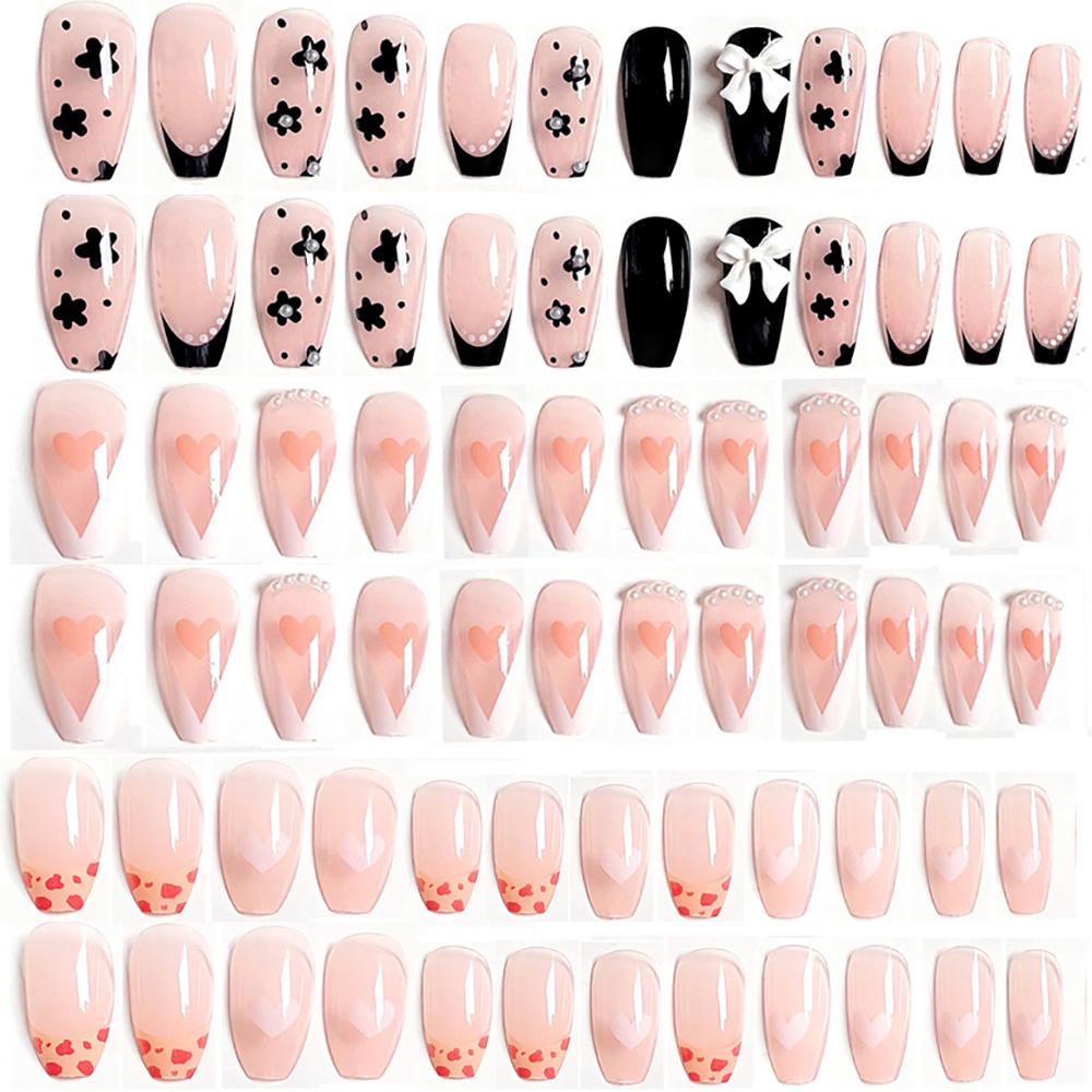 Set 24 Móng Tay Giả Che Phủ Toàn Diện DIY Thời Trang