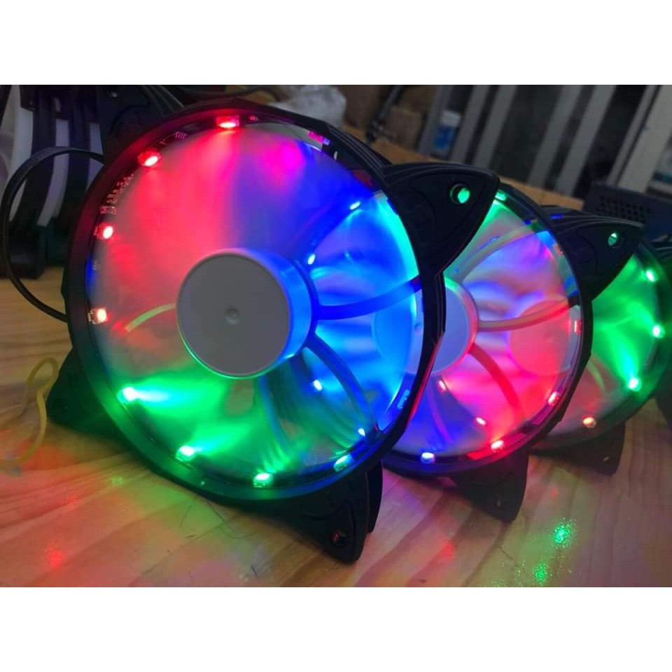 Fan led đơn RGB WM Star V3. quạt fan led không điều khiển, fan led đơn tự đổi màu