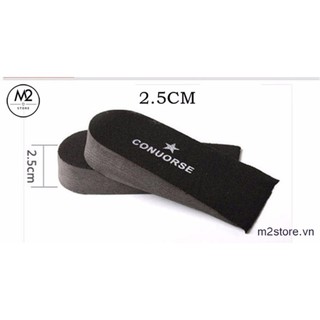 Set 2 miếng độn đế giầy tăng chiều cao nhiều màu Dma store