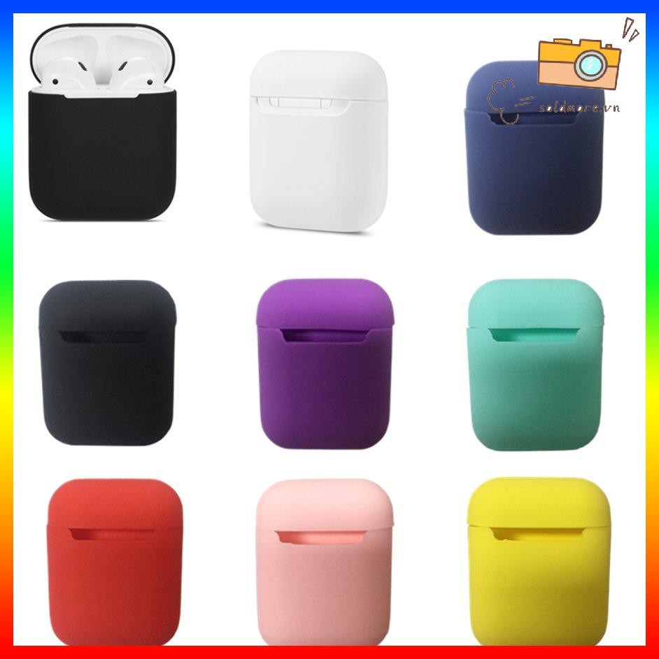 Vỏ Đựng Bảo Vệ Hộp Sạc Tai Nghe Airpods Bằng Silicone Xinh Xắn